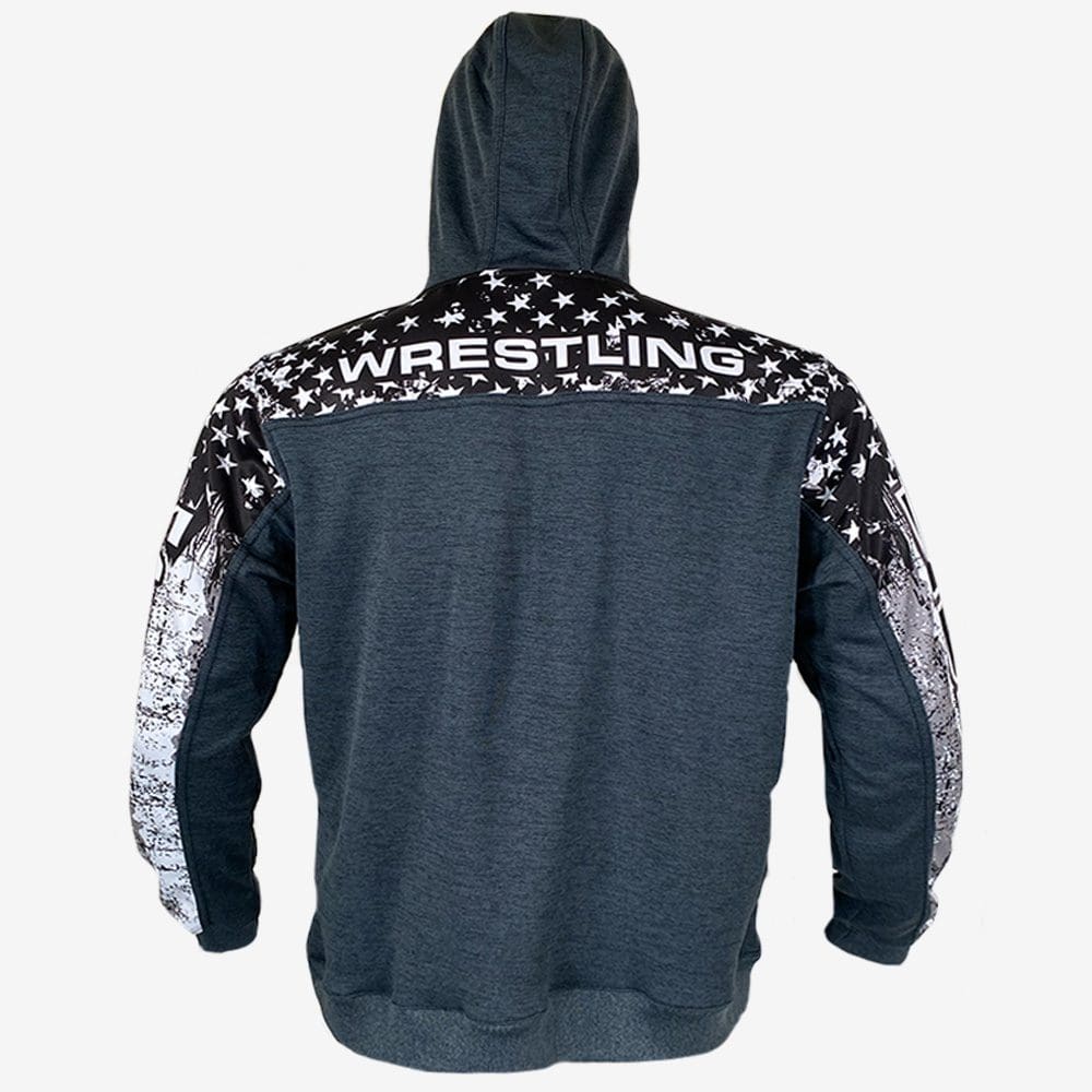 USA Wrestling Pride Quarter Zip Hoodie - Image 2