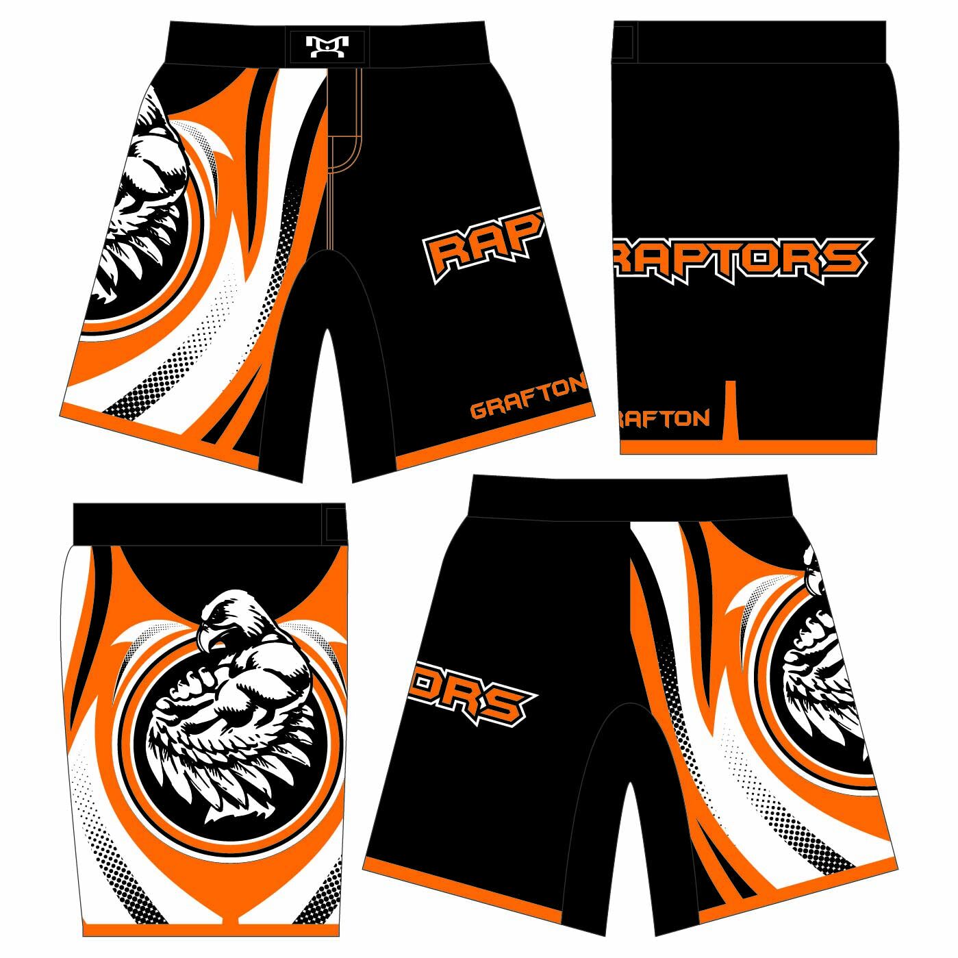 Grafton Wrestling Club Custom Fight Shorts