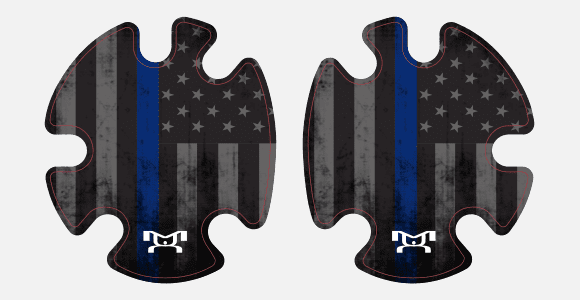 Blue Line Flag Headgear Decal