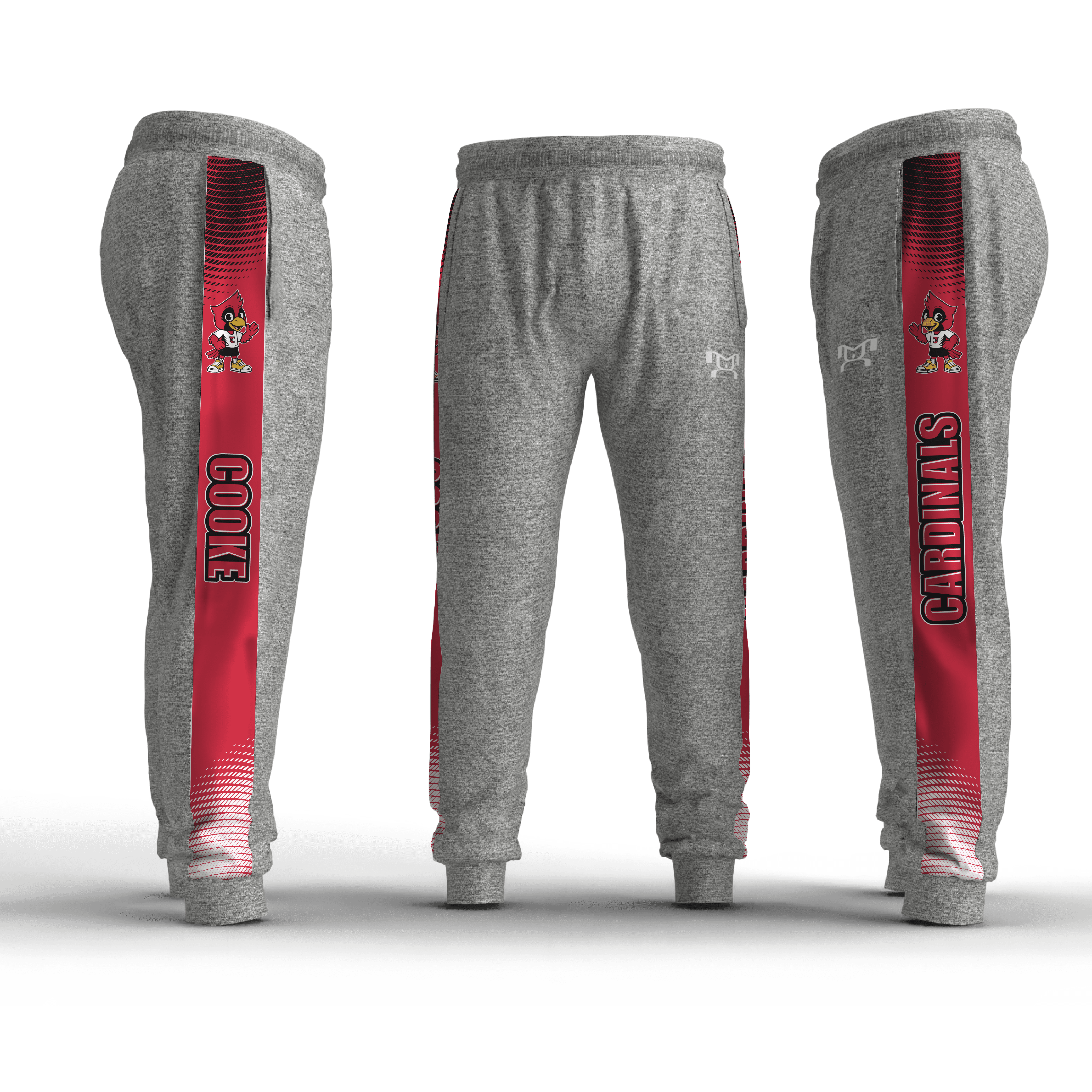 William F. Cooke Elementary Box Stripe Slim Cut Joggers